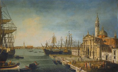 Venedig, Blick auf das Bacino Di San Marco von der Kirche und Insel San Giorgio Maggiore von Michele Marieschi